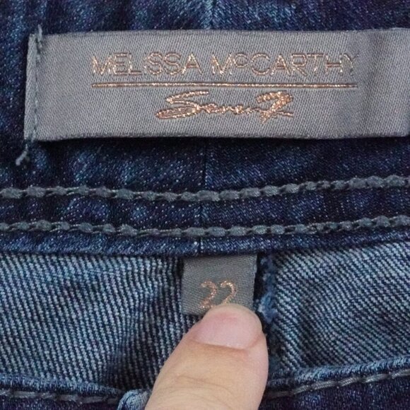 Melissa McCarthy Seven7 Women's Boot Cut Jeans - Blue - Picture 4 of 14